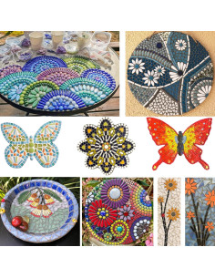 Azulejos de Mosaico de Vidrio Estilo Youway 228g - Colores Variados 2