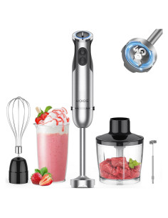Batidora de Inmersión KOIOS 5 en 1 1000W Acero Inoxidable