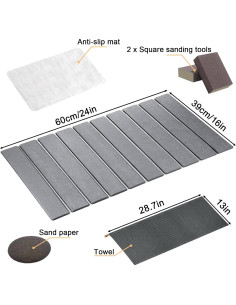 Alfombrilla de Secado de Platos GREAPA 61x40.6cm Gris Oscuro 2