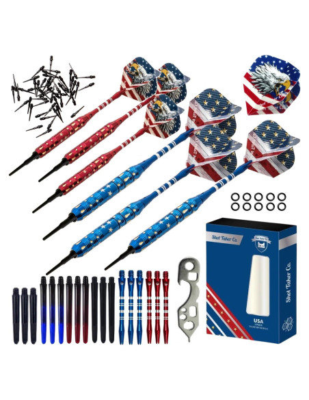 Juego de Dardos Profesionales SHOT TAKER STC - 6 Dardos 19g