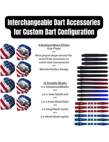 Juego de Dardos Profesionales SHOT TAKER STC - 6 Dardos 19g