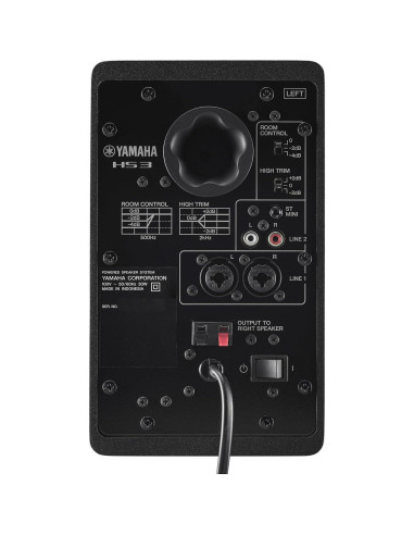 Monitores de Estudio Yamaha HS3 B, Par de 3.5" en Negro