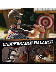 Hacha de Lanzamiento EdgeXcel Doble Filo 41.91 cm con Funda 2