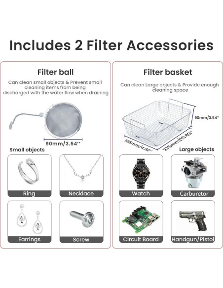 Limpiador Ultrasónico Anbull 4.5L 180W Acero Inoxidable