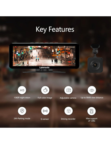 Cámara de Visión Nocturna LANMODO Vast M1 con Pantalla FHD 8"