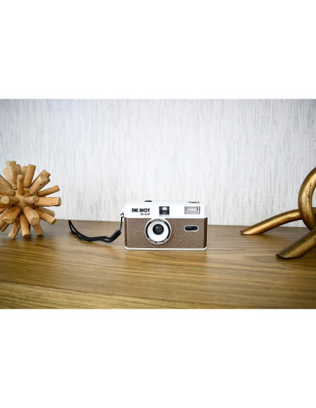 Cámara de película 1 Shot VF208H Marrón 35mm Reutilizable