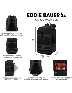 Mochila Táctica Cargo Eddie Bauer 30L Resistente al Agua 2