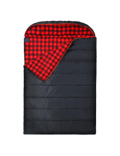 Saco de Dormir Doble REDCAMP Algodón Franela 225x148 cm