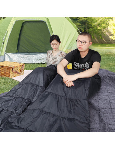 Saco de Dormir Doble REDCAMP Algodón Franela 225x148 cm