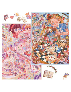 Kit de Pegatinas 3D DIY White + Sable - Set de 2 Multicolor