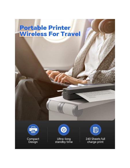 Impresora Térmica Portátil iDPRT MT610 Pro 300DPI Inalámbrica