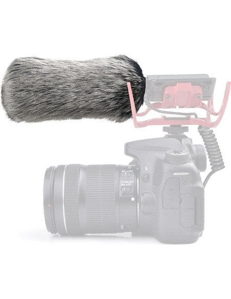 Paraviento de Piel de Gato Muerto SUNMON para Micrófono Rode VideoMic