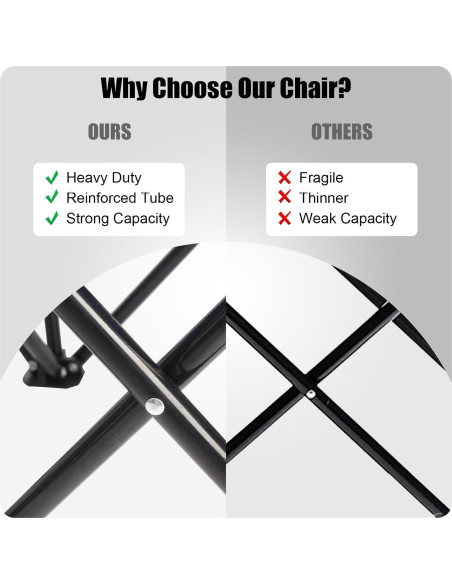 Silla de Camping Doblable Outvita Charles con Sombrilla Azul