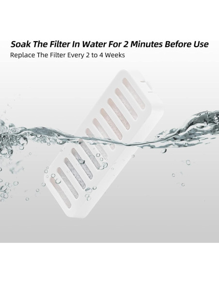 Filtros de Reemplazo para Fuente de Agua JEERAMIA 8 Pcs