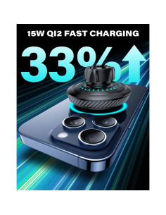 Cargador Soporte Taza APPS2Car QI2 15W Ajustable para iPhone 2
