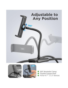 Soporte Ajustable para iPad SAIJI Negro 4.7"-17.3" 2