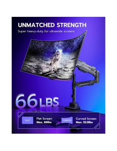 Soporte de Monitor ARES WING Ajustable para Pantallas de 24 a 57" 2