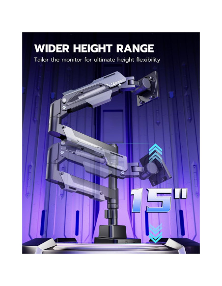 Soporte de Monitor ARES WING Ajustable para Pantallas de 24 a 57"