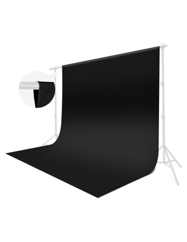 Cortina de Fondo Negra JINSUI 3x3m para Fotografía Profesional