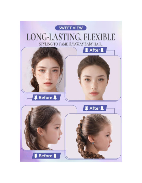 Kit de Cera para Cabello y Cepillo Sweet View - 4 Piezas