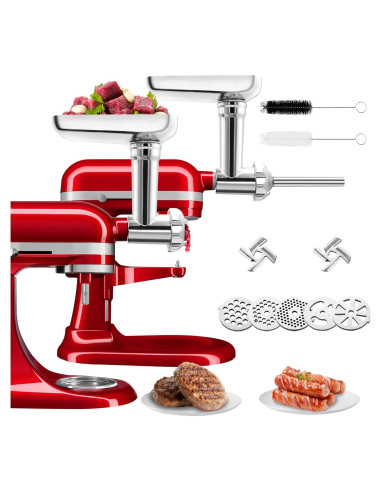 Accesorio Picadora de Carne Metal para Mezclador KA - 5 Placas