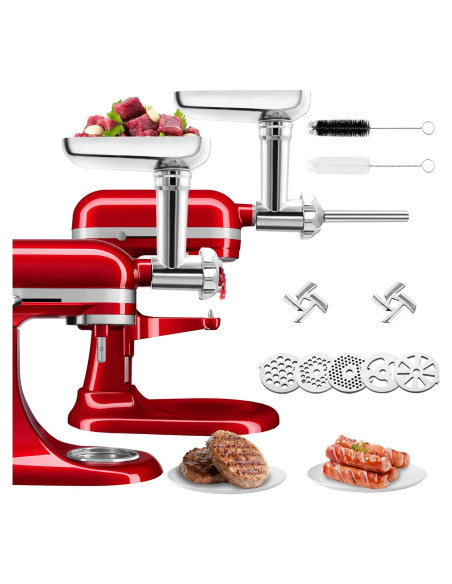 Accesorio Picadora de Carne Metal para Mezclador KA - 5 Placas