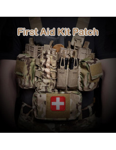 4 Pcs Parche Médico Bordado Demearly 3.81x3.81cm Nylon 2