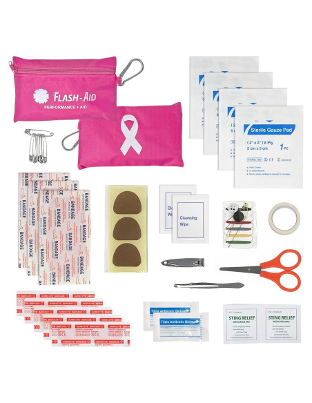 Kit de Primeros Auxilios Rosa - Paquete de 2 Compactos Kit de Primeros Auxilios Rosa - Paquete de 2 Compactos