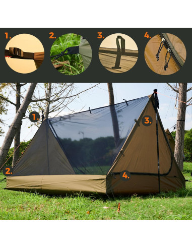 Carpa de Malla Onewind TENT-INNER-TARP para 2 Personas