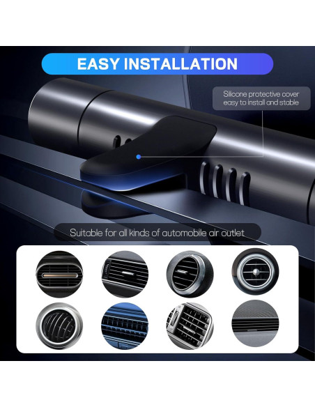 Ambientador de coche WOOKKIT con aceites esenciales negro