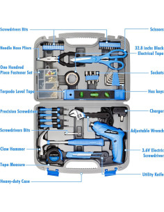 Juego de Herramientas Cartman 149 Piezas con Destornillador Inalámbrico 2