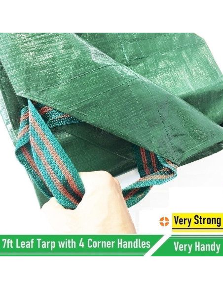 Tarp Impermeable Tespher 7x7 Pies con 4 Mangos para Jardín