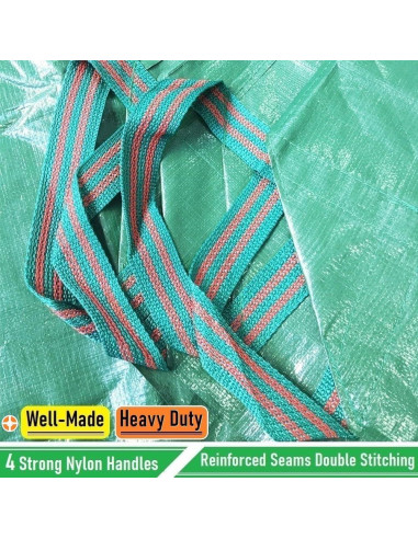 Tarp Impermeable Tespher 7x7 Pies con 4 Mangos para Jardín