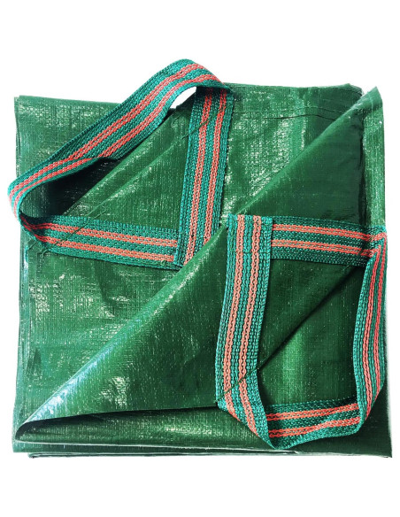 Tarp Impermeable Tespher 7x7 Pies con 4 Mangos para Jardín