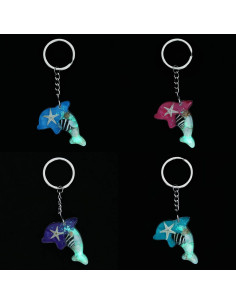 Llavero de Concha Brillante FM FM42 Multicolor 4cm 2