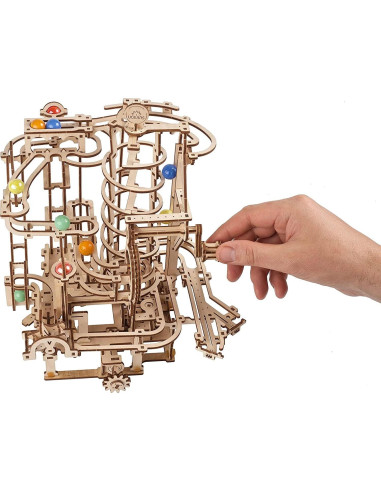 Rompecabezas 3D UGEARS Elevador Espiral de Canicas - 266 Piezas