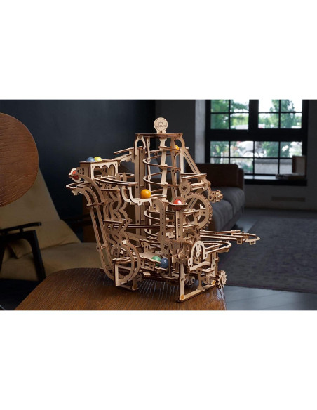 Rompecabezas 3D UGEARS Elevador Espiral de Canicas - 266 Piezas