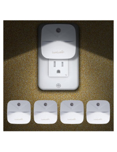 Luces Nocturnas LED LuxLumin con Sensor Crepúsculo, 4 Pzs