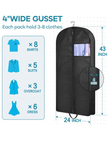 Bolsa de Ropa KIMBORA 109 cm para Viaje y Almacenamiento