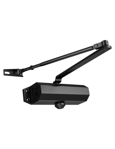 Cerradura automática Ougourim negra para puerta 40-65 kg