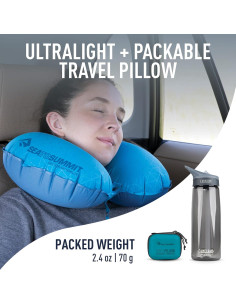 Almohada de Cuello Inflable Sea to Summit Ultralight Aqua 2