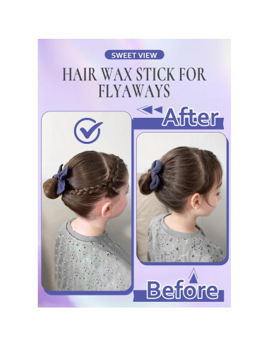 Kit de Cera para Cabello y Cepillo Sweet View - 4 Piezas