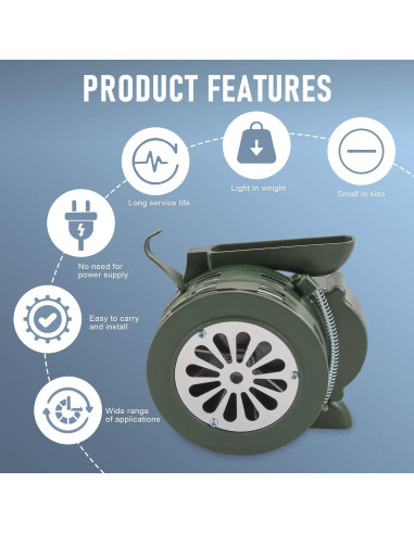 Sirena Manual de Emergencia DICMIC Verde 110dB 1.2kg