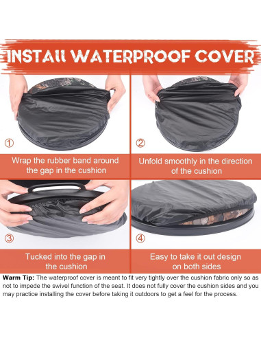 Asiento de Cubo Giratorio WarBull 5 Galones Camo Impermeable