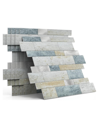 Azulejo Autoadhesivo MOFIT 3D para Cocina y Baño - 5 Hojas