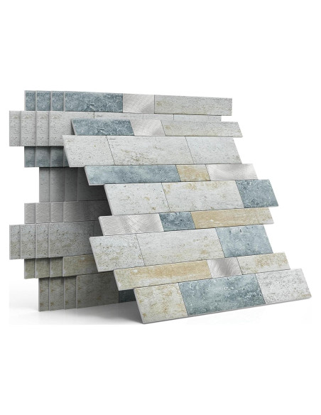 Azulejo Autoadhesivo MOFIT 3D para Cocina y Baño - 5 Hojas