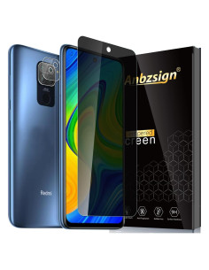 Protector de Pantalla Privado y Lente para Xiaomi Redmi Note 9S/Pro