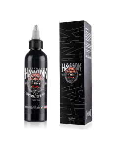 Tinta de Tatuaje Negra HAWINK 120ml - Pigmento Profesional