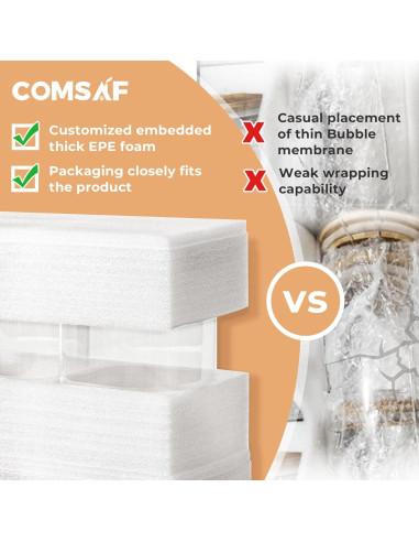 Set de 6 Tarros de Almacenamiento ComSaf de Vidrio Hermético