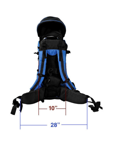 Mochila Portabebés ClevrPlus Deluxe Ajustable para Senderismo